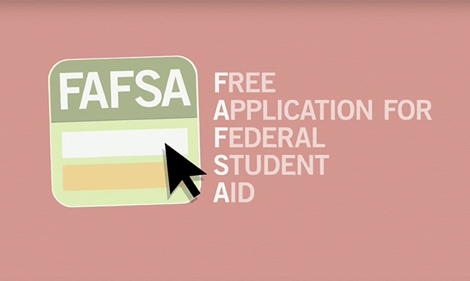 Icon: FAFSA stands for Free Application for Student Aid