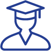 Icon: person in graduation cap