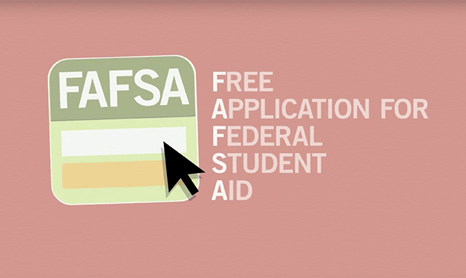 Icono: FAFSA significa Aplicación Gratuita para Ayuda Estudiantil