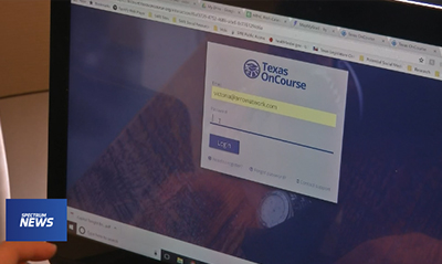 Computer screen showing Texas OnCourse Academy