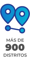 Gráfico: Más de 900 distritos