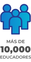 Gráfico: Más de 10,000 educadores